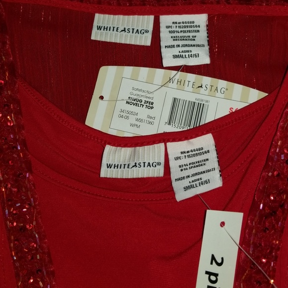 NWT White Stag shrug set with embellishments - Picture 5 of 5